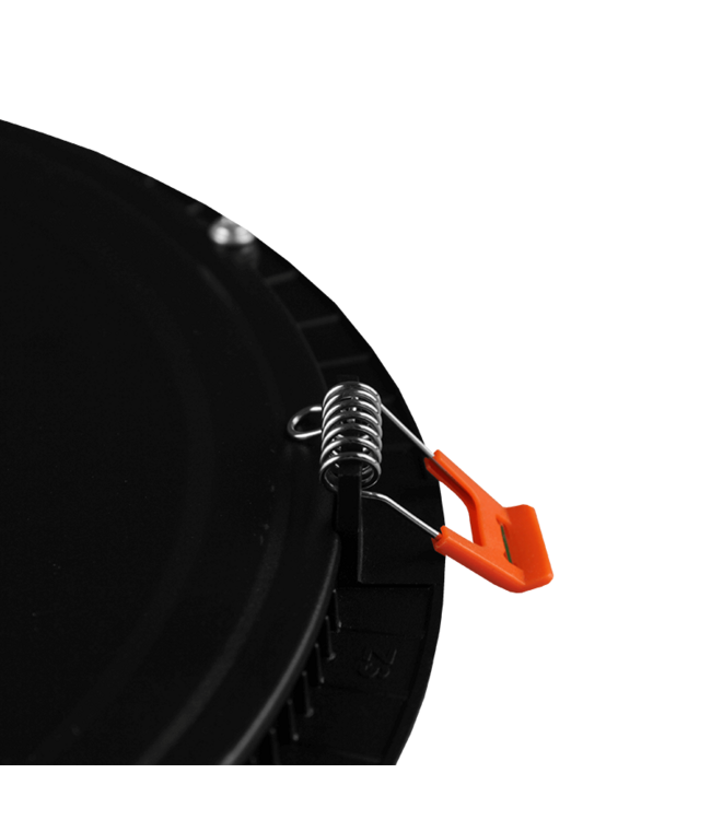 LED Downlighter Slim-U 24w, 2160 Lumen, Zwart, Aluminium Body, Stekkerklaar, Gatmaat Φ280mm, 2 Jaar Garantie