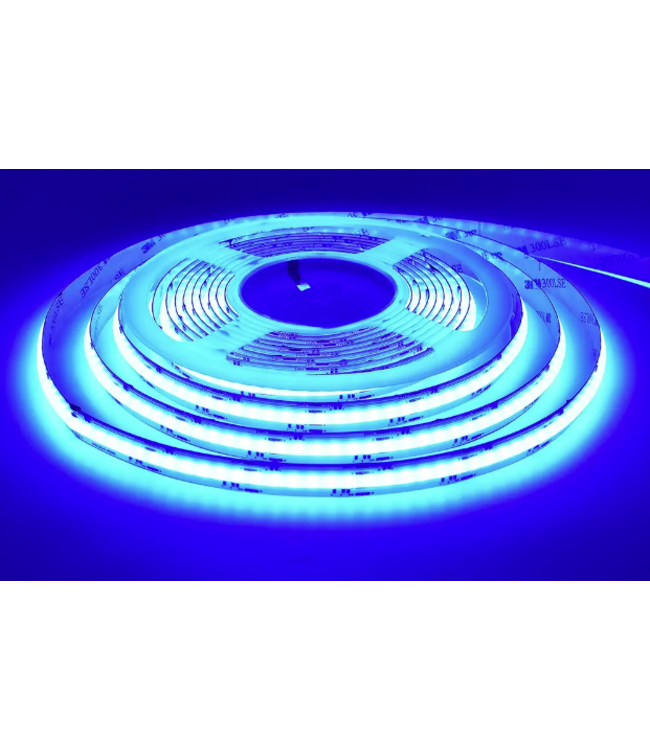 Premium Led Strip ROL 5 Meter COB, 16w/m, 896 led/m, RGB+ Daglicht Wit (6500K), CRI90, 24v, IP20, 12mm, 3 Jaar garantie