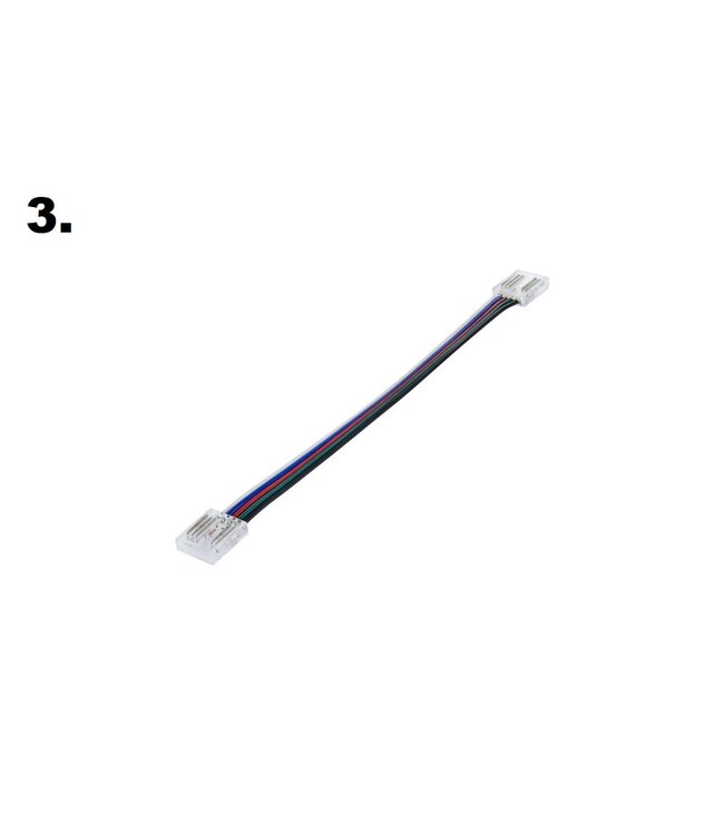 Led Strip Connector COB RGBW/NW/CW Led Strips 12MM  (Zonder solderen) | Geschikt voor IP20 COB LED Strips