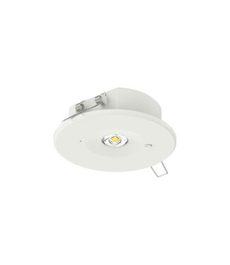 LED Nood Downlighter RES, 1w, 150 lumen, gatmaat Ø75 mm gatmaat, 2 Jaar Garantie