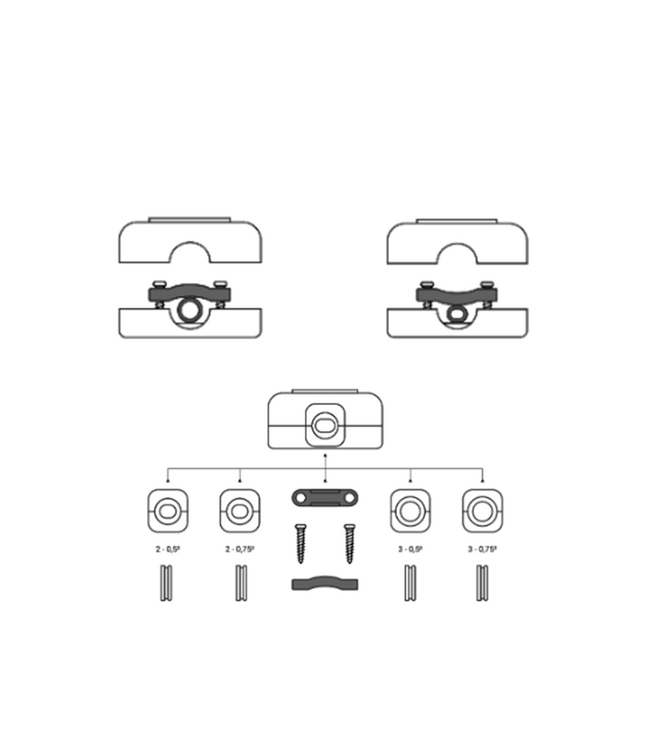 ION INDUSTRIES Led Snoerdimmer, ZWART,  0,3-75 watt, Druktoets