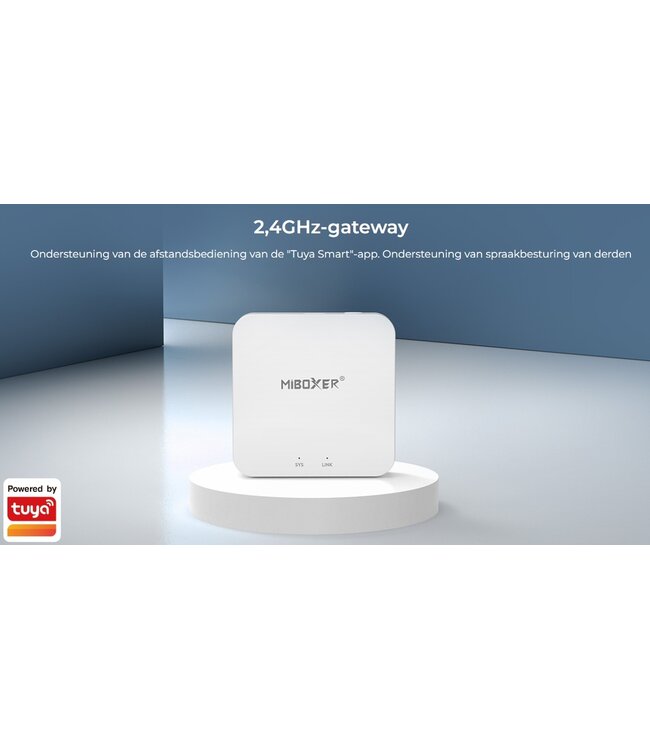 MiBoxer 2.4GHz Gateway Wifi Box, Werkt met Google Assistant of Amazon Alexa