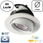 LED Banaanspot 15w, CCT (3000K/4000K/6000K), 1275 lm (85lm/w), Gatmaat 100mm, Wit, 3 Jaar Garantie