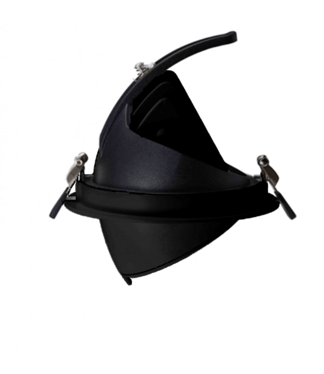 Reserveer: LED Banaanspot 30w, CCT (2700K/3000K/4000K), 2700 lm (90lm/w), Gatmaat 145mm, Zwart, 3 Jaar Garantie