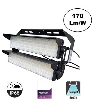 LED Terreinverlichting 500w, 85000 Lumen (170lm/w), 5000K Puur Wit, IP66, PH Driver, 5 Jaar Garantie
