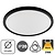 SlimHalo LED Plafonniere 15w , 1300 Lumen, 2700K Warm Wit, Dimbaar, IP20, Zwart, 2 Jaar Garantie