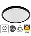 SlimHalo LED Plafonniere 15w , 1300 Lumen, 2700K Warm Wit, Dimbaar, IP20, Zwart, 2 Jaar Garantie