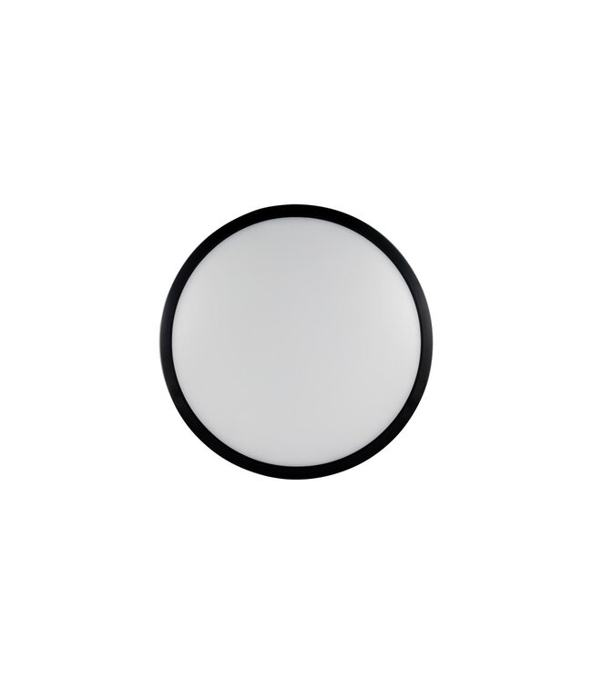 SlimHalo LED Plafonniere 15w , 1300 Lumen, 2700K Warm Wit, Dimbaar, IP20, Zwart, 2 Jaar Garantie