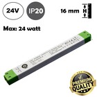 POS LongSlim Premium Led Strip voeding 24V/30W/1,25A, Max: 24w, Afm:251x30x16 mm, 3 Jaar Garantie