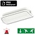 Compact LED Bulkhead Noodverlichting 1w, 150 Lumen, IP65, Met pijlaanduiding, 231x116mm, 2 Jaar garantie