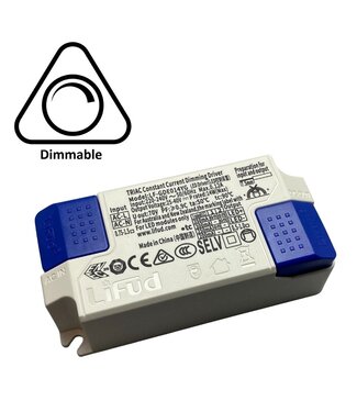 Lifud TRIAC LED Driver - Max 14 watt - DIP switch: 200-350Ma - 25-40vDC - 3 Jaar garantie