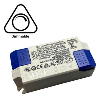 Lifud TRIAC LED Driver - Max 14 watt - DIP switch: 200-350Ma - 25-40vDC - 3 Jaar garantie