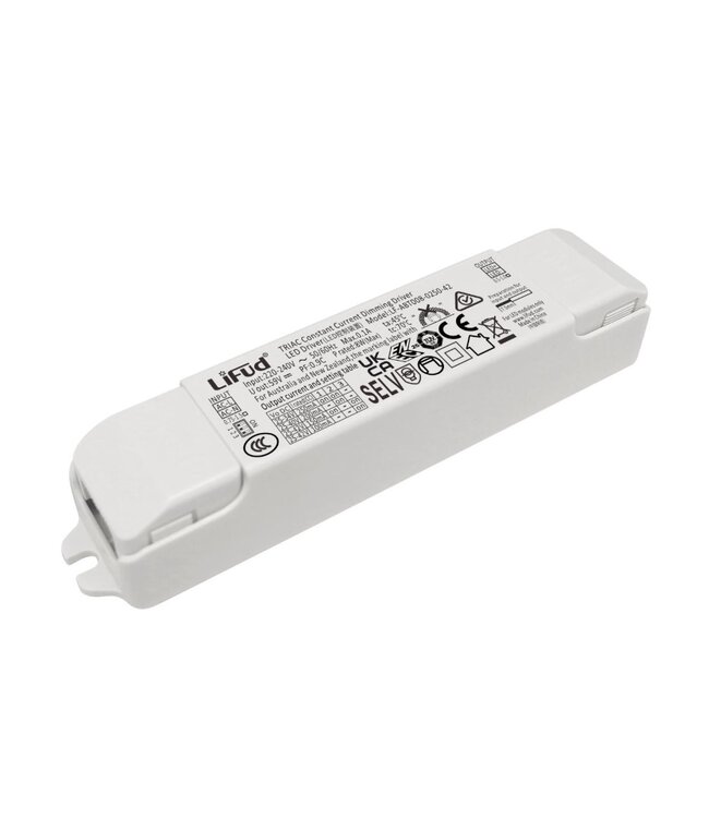 Lifud TRIAC LED Driver - Max 8 watt - DIP switch: 100-250Ma - 25-40vDC - 3 Jaar garantie