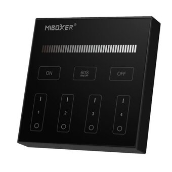 MiBoxer Wandbediening ZWART Single Color (Batterij Versie)