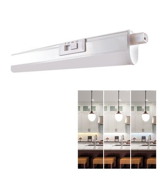 LED Batten Cabinet 29cm, 4w, 480 Lumen, Colour Switch 3000K/4000K/6500K, Koppelbaar, 2 Jaar Garantie