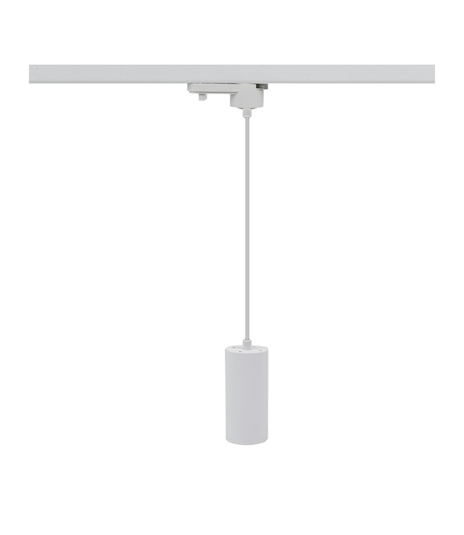 1 Fase Rail Hanglamp Wit, Kabellengte 150cm, Met GU10 Fitting