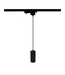 1 Fase Rail Hanglamp Zwart, Kabellengte 150cm, Met GU10 Fitting