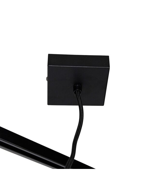 1 Fase Rail 2 wire Middenaansluiting - Incl. Afdekplaat Vierkant Zwart