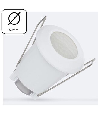 Inbouw Bewegingsmelder Midi, 360 graden, Max. 400w, IP20, Gatmaat 40mm, 2 Jaar Garantie