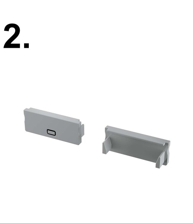 Accessoires t.b.v. Standaard Led Strip Profiel DUAL
