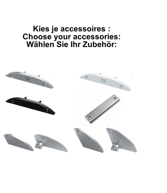 Accessoires t.b.v. Led Strip Profiel RETO