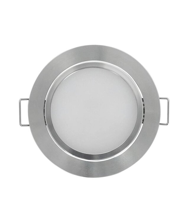Meubel/Kast Inbouw LED Spot 3w, 250 Lumen, 4000K Neutraal Wit, 12Vdc, Dimbaar, Gatmaat 67mm, Hoogte 17mm, 2 Jaar Garantie