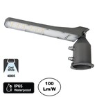 LED Straatlamp Flam 30w, 3000 Lumen, 4000K Neutraal Wit, IP65, Paal/Muurbevestiging, Grijze behuizing, 2 Jaar Garantie