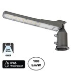 LED Straatlamp Flam 50w, 5000 Lumen, 4000K Neutraal Wit, IP65, Paal/Muurbevestiging, Grijze behuizing, 2 Jaar Garantie