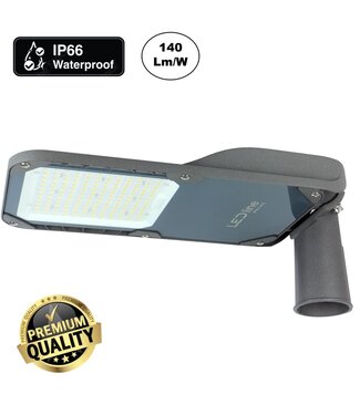 Prime Led Straatverlichting 100w, 14000 Lm (140lm/w), IP66, IK08, 3 Jaar Garantie