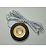 LED Meubelspot / Inbouw spot 3W, 2700K Warm Wit, 240 Lumen, 12VDC, IP44, Gatmaat 55mm, Zwartkleurig, 2 Jaar Garantie