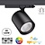 PRIME 3 Fase LED Rail Spot met Wattage switch: 6-20W,  CCT-Switch, 620 tot 1950 lumen, CRI>90, Zwarte Behuizing , 5 Jaar Garantie