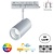 PRIME 3 Fase LED Rail Spot Koker met Wattage switch: 14-29W,  CCT-Switch, 1240 tot 3195 lumen, CRI>90, Witte Behuizing , 5 Jaar Garantie