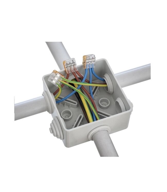 Snelkoppeling Lasklem 3-Vaks |  0.08-4 mm² | Transparant | 32A