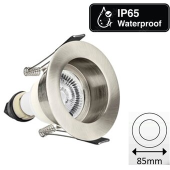Led Spot Armatuur Verdiept Staal, IP65, Incl. GU10 Fitting