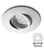 Led Spot Armatuur Wit, Verdiept, Kantelbaar, IP20, Kliksysteem. Zaagmaat 72mm