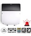 LED Wallpack Slim 20/30w, 2400/3600 Lumen, CCT Switch (3000K/4000K/6000K), Met Noodaccu, IP65, IK10, 3 Jaar Garantie