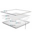 2 PACK - ECO Backlit LED Paneel 60x60cm, Smalle Rand, 40w, 4000 Lumen (100lm/w), Flikkervrije Driver, 2 Jaar Garantie
