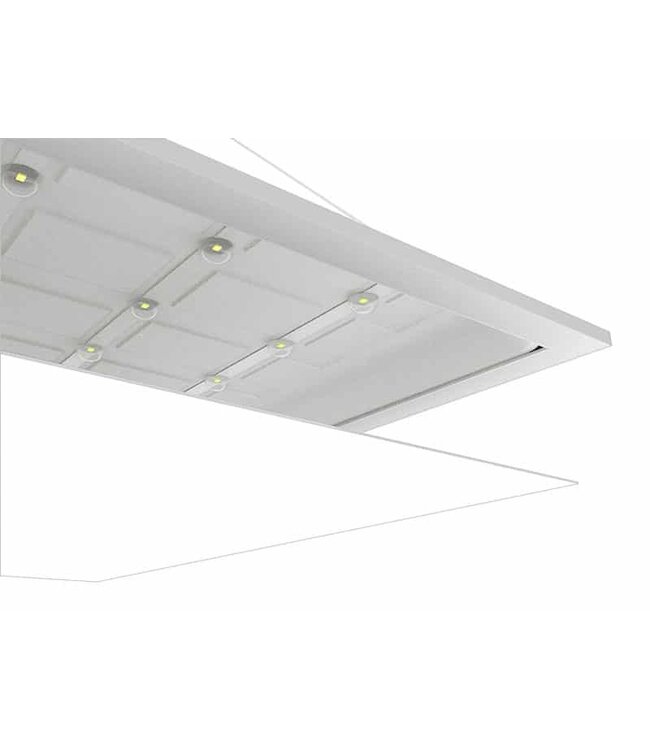 2 PACK - ECO Backlit LED Paneel 60x60cm, Smalle Rand, 40w, 4000 Lumen (100lm/w), Flikkervrije Driver, 2 Jaar Garantie