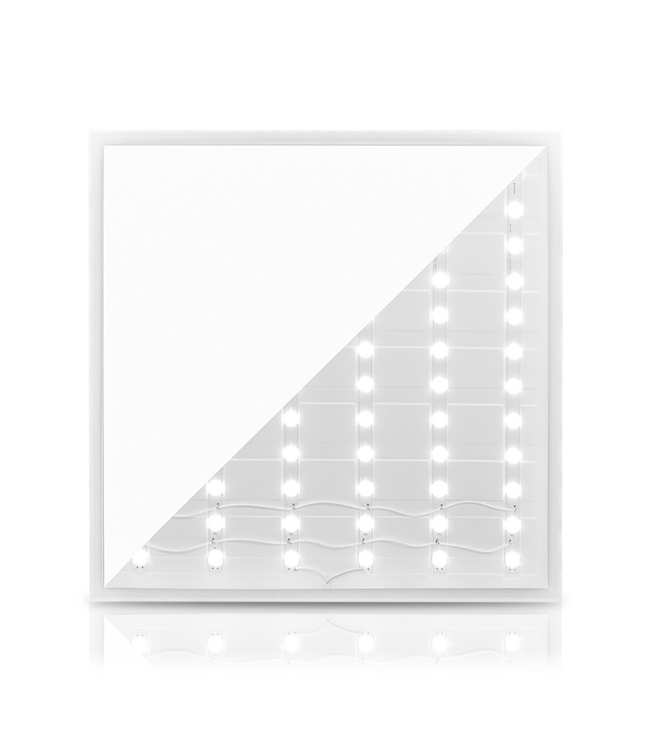 2 PACK - ECO Backlit LED Paneel 60x60cm, Smalle Rand, 40w, 4000 Lumen (100lm/w), Flikkervrije Driver, 2 Jaar Garantie