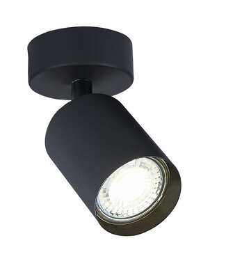 Opbouw Spot Zwart Siena - 1x GU10 (max 10 watt) - IP20