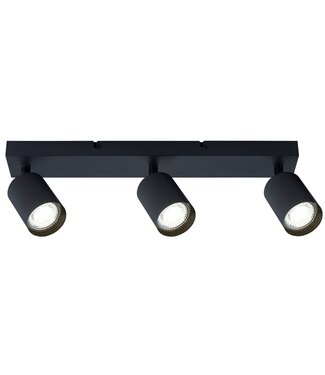 Opbouw Bar Spot Armatuur Zwart Siena - 3x GU10 (max 10 watt per spot) - IP20