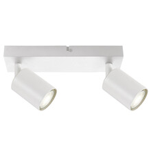 Opbouw Bar Spot Armatuur Wit Siena - 2x GU10 (max 10 watt per spot) - IP20