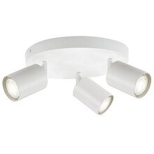 Opbouw Rond Spot Armatuur Wit Siena - 3x GU10 (max 10 watt per spot) - IP20