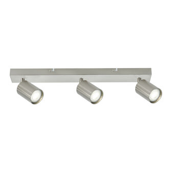 Opbouw Bar Spot Armatuur Satin Nickel Siena - 3x GU10 (max 10 watt per spot) - IP20