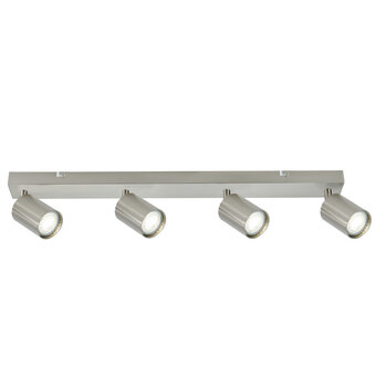 Opbouw Bar Spot Armatuur Satin Nickel Siena - 4x GU10 (max 10 watt per spot) - IP20