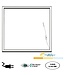 UITVERKOOP: ECO Frame LED Paneel 60x60cm Zwart, 40w, 3500 Lumen (100lm/w), Color Switch (3000/4000/5000K), Flikkervrije Driver, Stekkerklaar