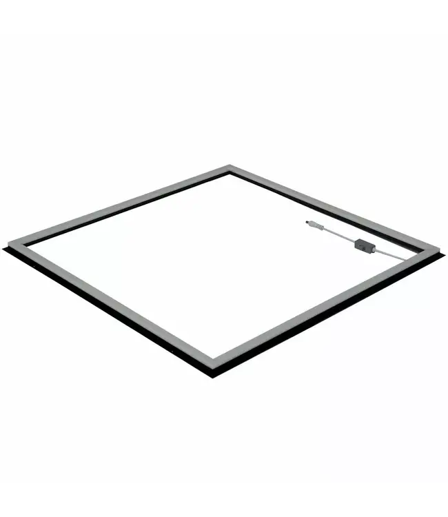 UITVERKOOP: ECO Frame LED Paneel 60x60cm Zwart, 40w, 3500 Lumen (100lm/w), Color Switch (3000/4000/5000K), Flikkervrije Driver, Stekkerklaar