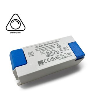 Reserveer: TRIAC LED Driver 15 Watt - 350 Ma- Output: 20-40vDC