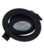 Zigbee3.0 Inbouw LED Spot 5w Flat, 420 Lumen, RGB+CCT (1800K>6500K), Kantelbaar, IP44, Zwart Armatuur, Gatmaat 69mm, 2 Jaar Garantie