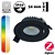 Zigbee3.0 Inbouw LED Spot 5w Flat, 420 Lumen, RGB+CCT (1800K>6500K), Kantelbaar, IP44, Zwart Armatuur, Gatmaat 69mm, 2 Jaar Garantie